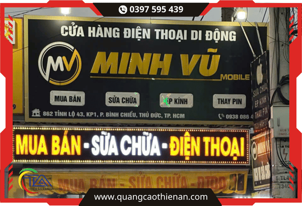 Bảng hiệu cửa hàng điện thoại