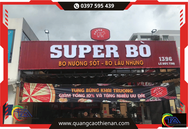Bảng hiệu quán ăn