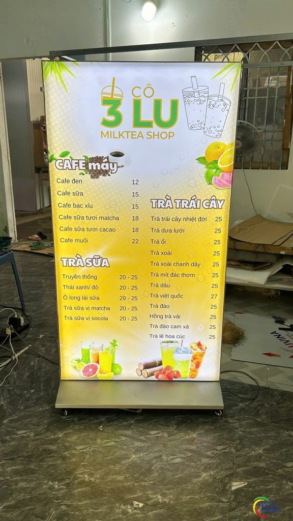 Làm Hộp đèn Menu Dĩ An